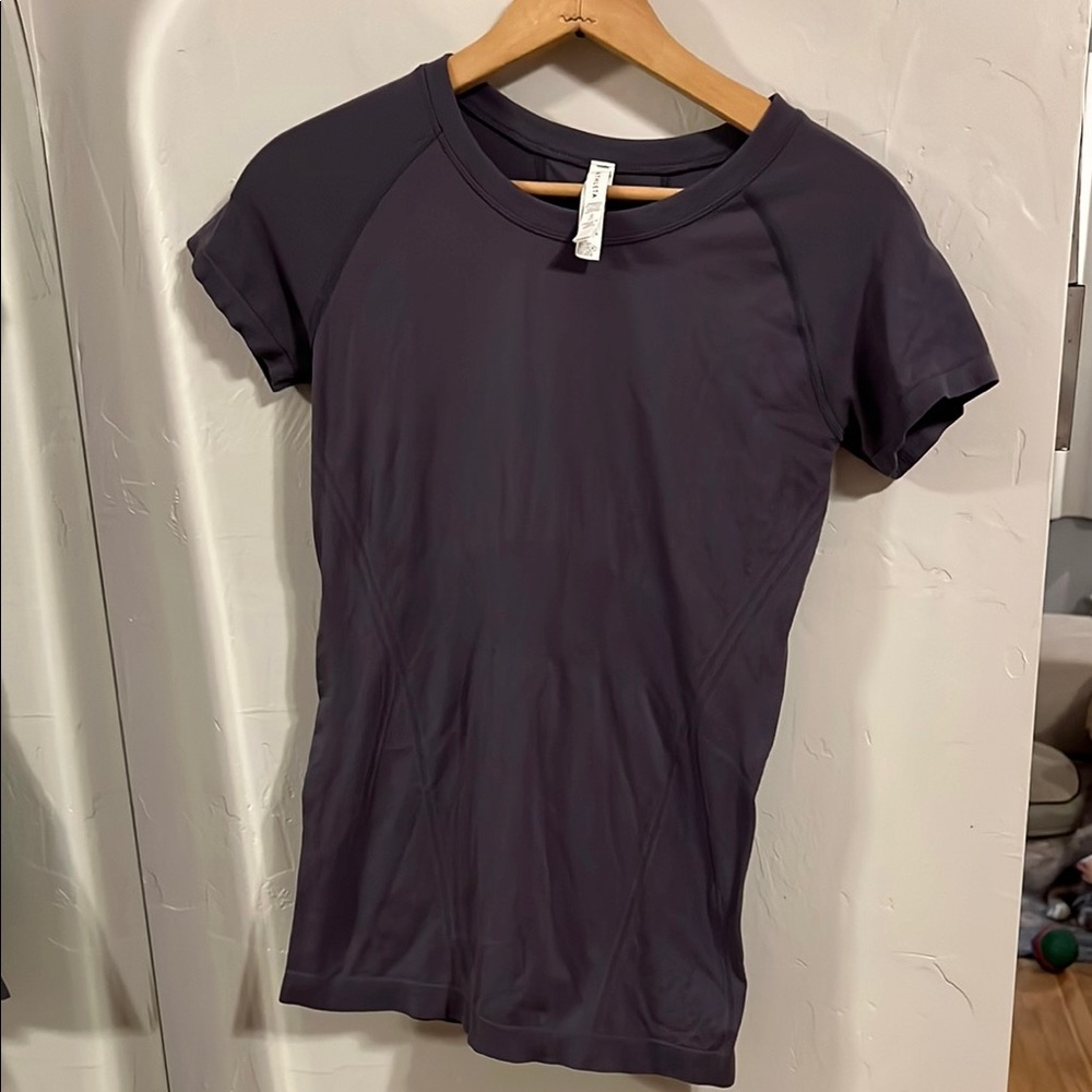 Athleta Dark Purple Short Sleeve Tee